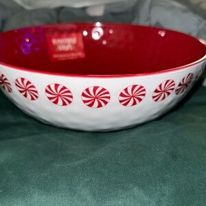 🎅🏻🎅🏻Peppermint Square, peppermint candy serving bowl. 🎅🏻🎅🏻